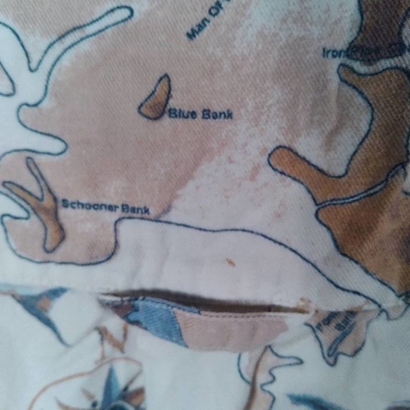 Columbia Sportswear Map Fish Button Down Shirt Large - Picture 10 of 11